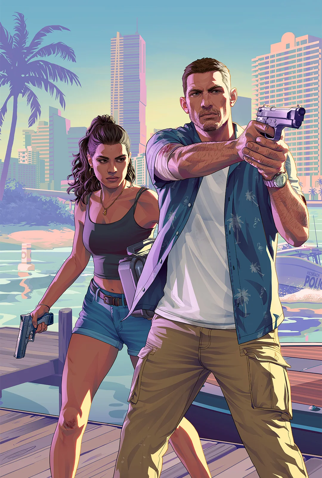 Джейсон и Люсия на улицах Vice City
